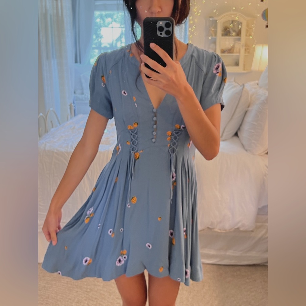 Free People Blue Sundress